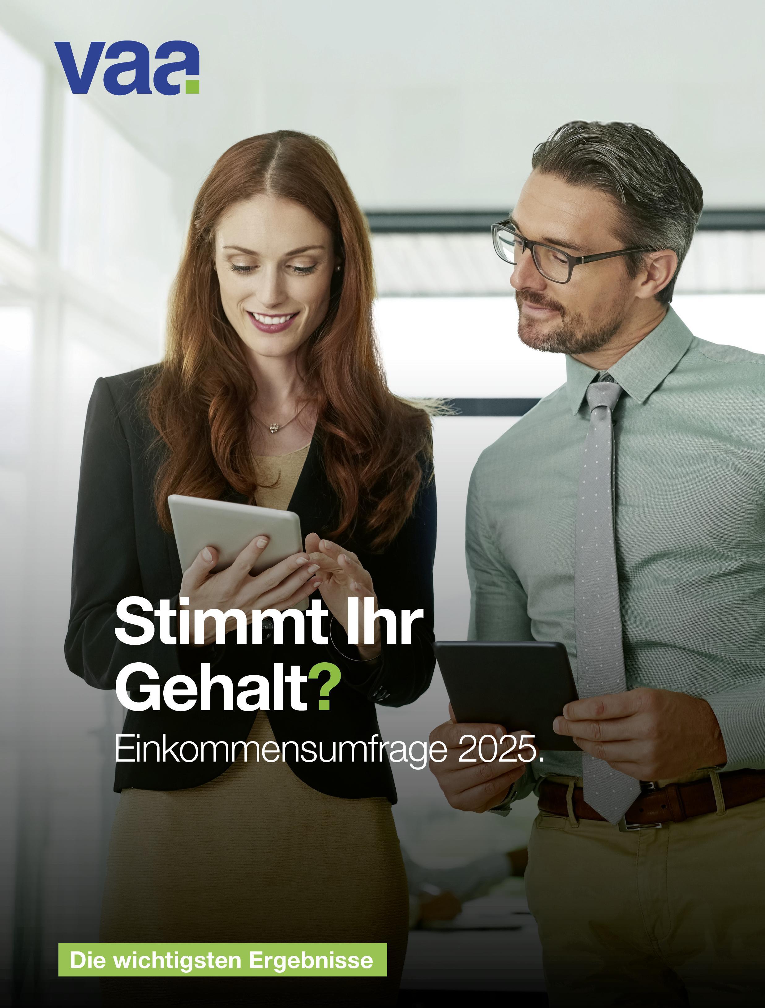 Cover der VAA-Einkommensumfrage 2025 