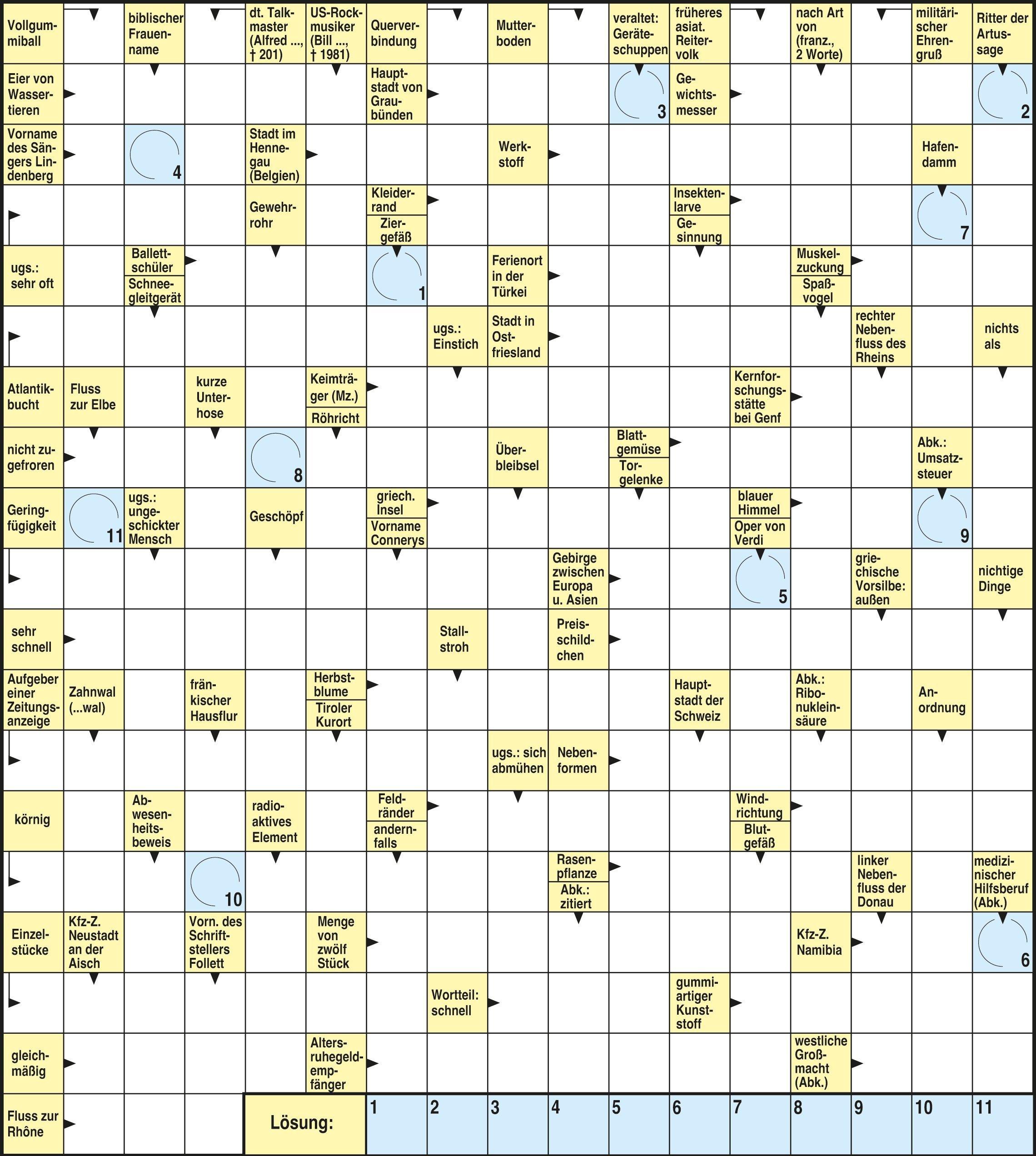 Kreuzworträtsel im VAA Magazin August 2025