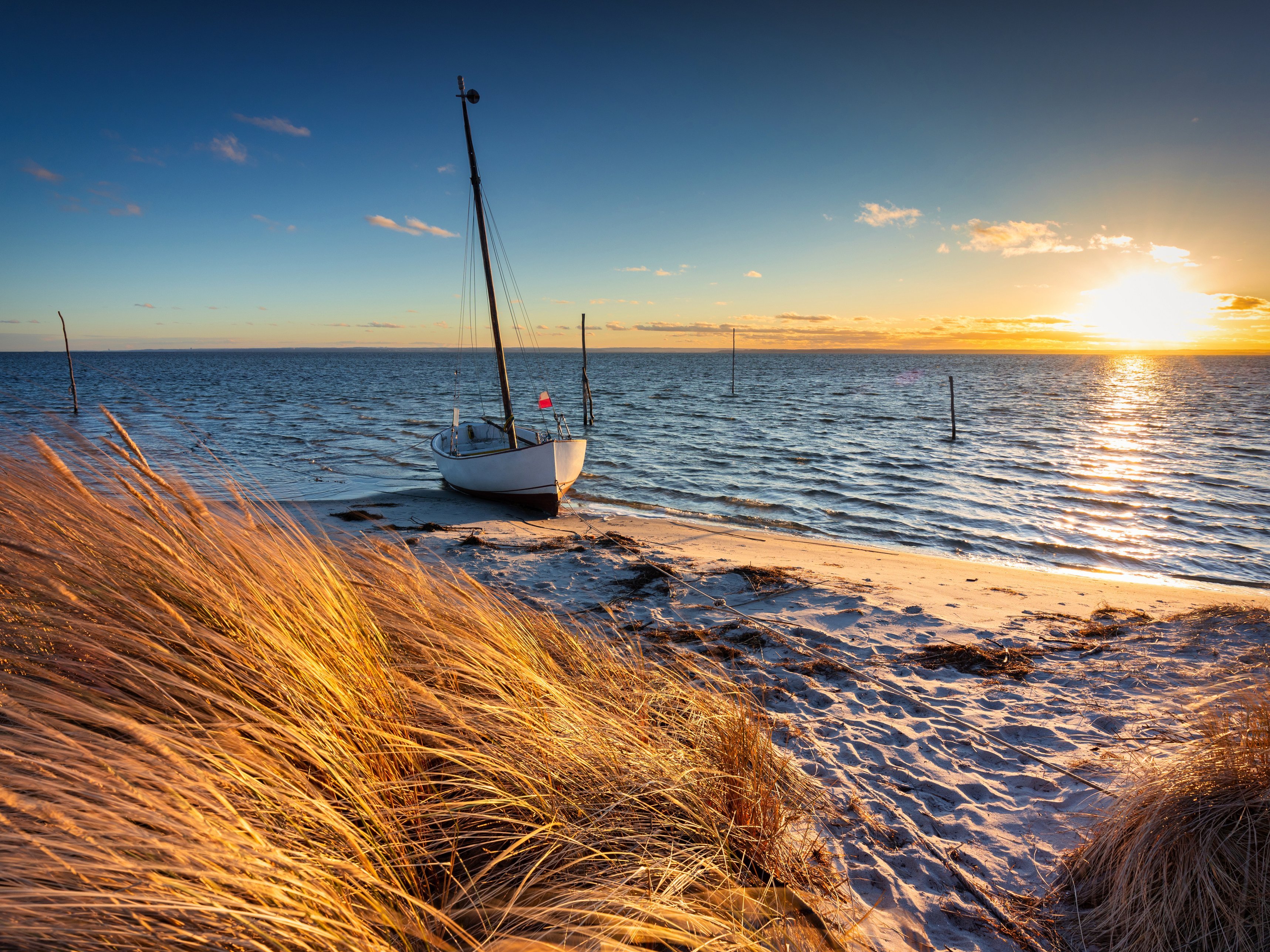 Sonnenuntergang an der Ostseeküste