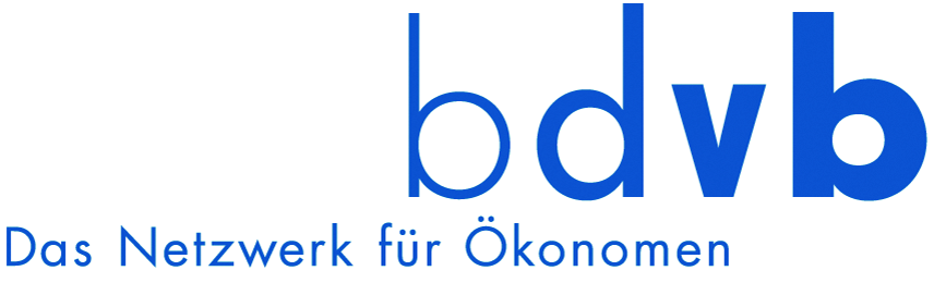 bdvb in blauer Schrift. Darunter der Claim: Das Netzwerk für Ökonomen.
