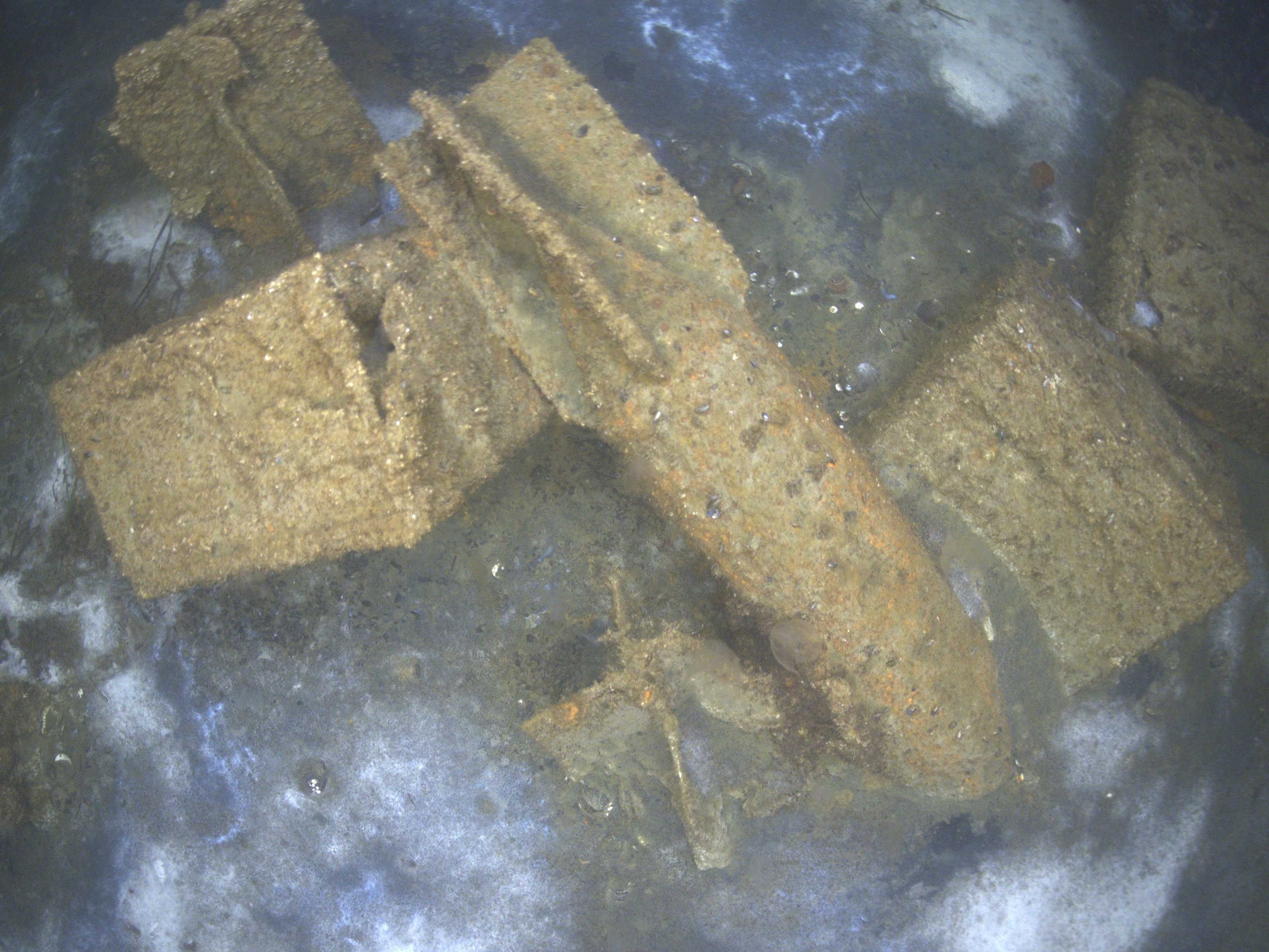 Weltkriegsmunition am Meeresboden der Ostsee