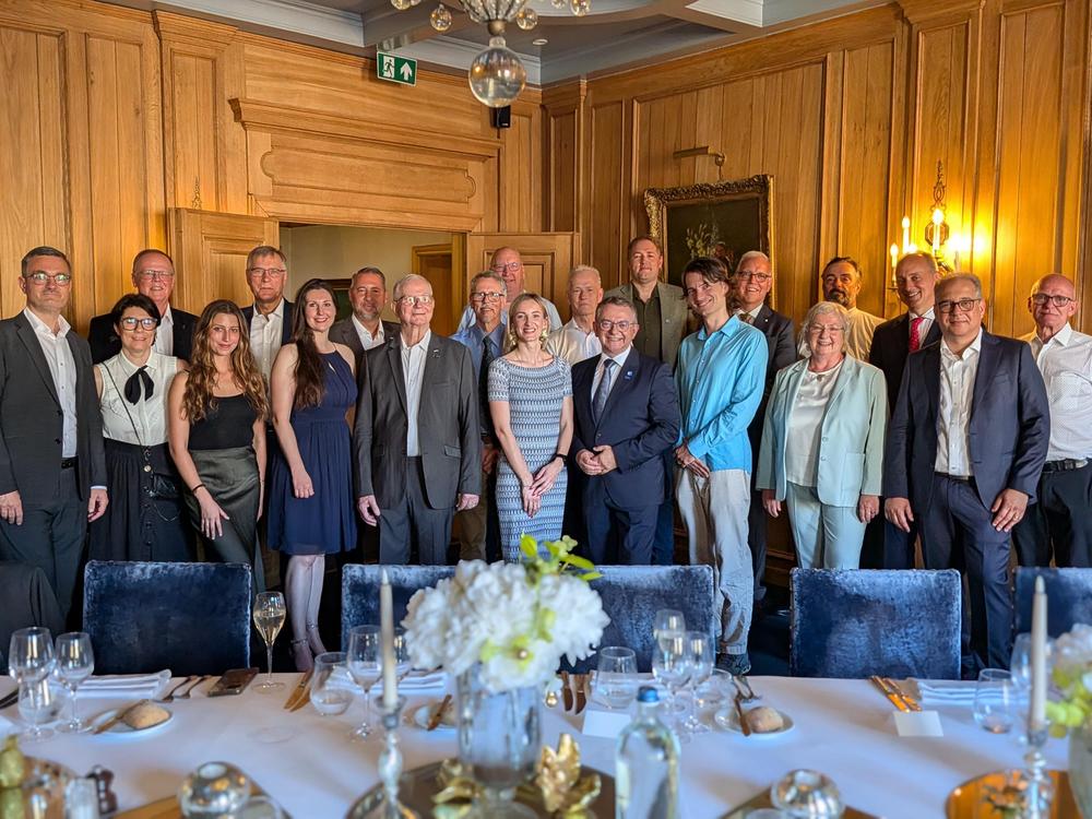 Gruppenfoto der Jubiläumsfeier zum 70-jährigen Bestehen der FECCIA Ende Juni 2026 in Brüssel.